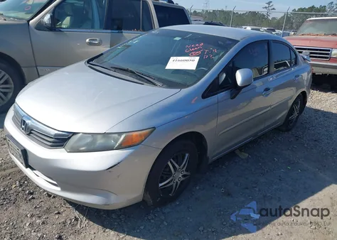 2012 Honda Civic Lx z USA, uszkodzony, nr VIN 19XFB2F50CE070922